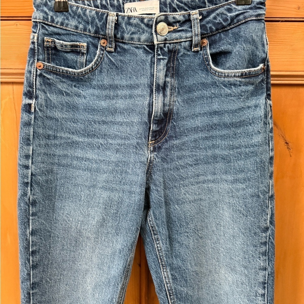 Zara Blue 99% Cotton Women's denim Jeans - Picture 3 of 10